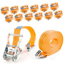12x Spanngurte mit Ratsche und