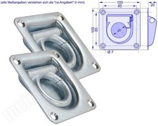 2x Zurrmulden 800daN Zurrösen